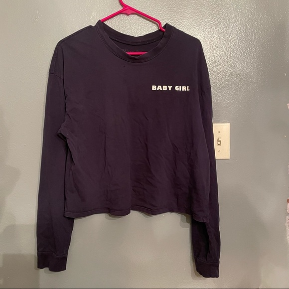 ‼️SOLD‼️BABY GIRL L/S Crop Top - Picture 1 of 7